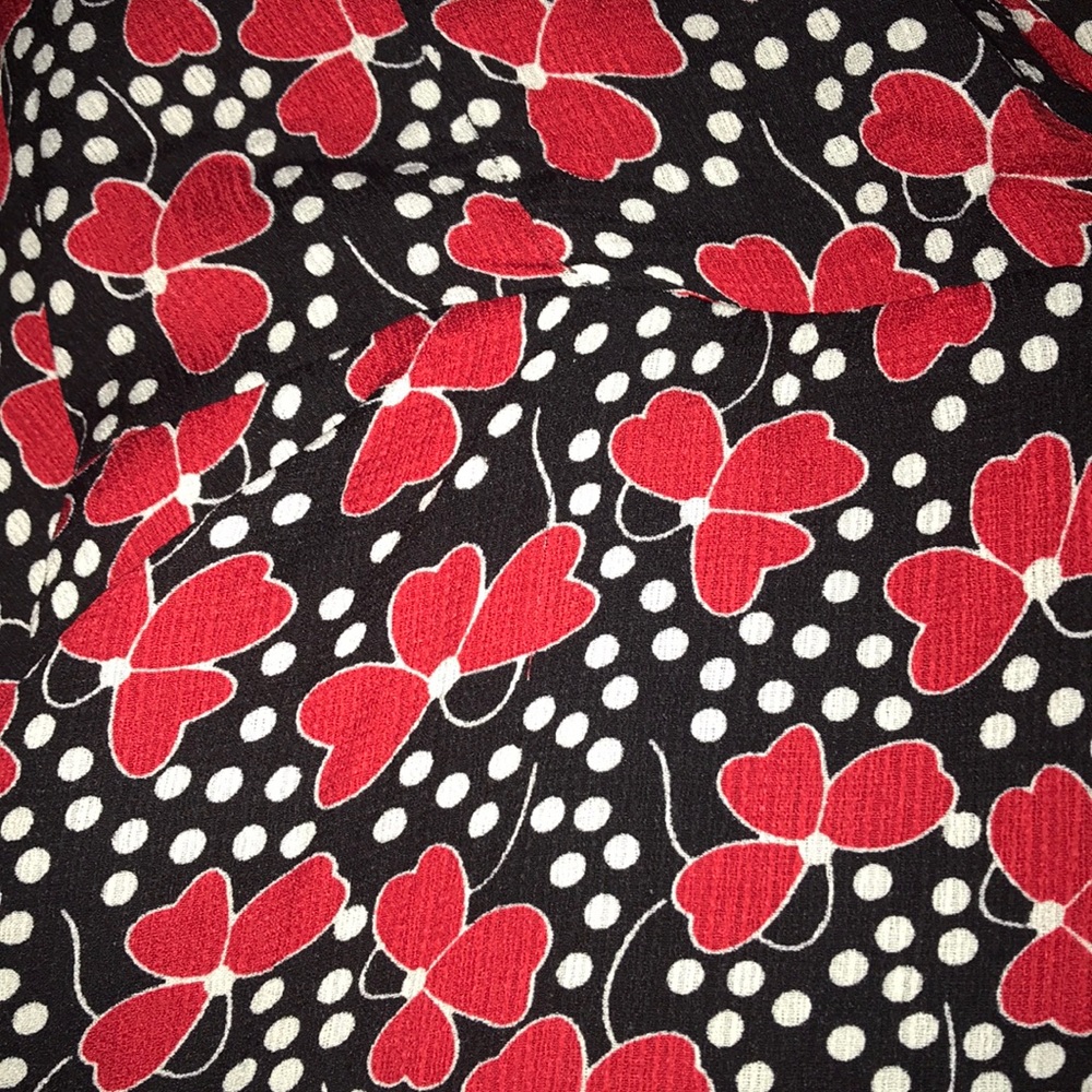 Glamorous Curve floral polka dot ruffle wrap dress - Picture 7 of 8